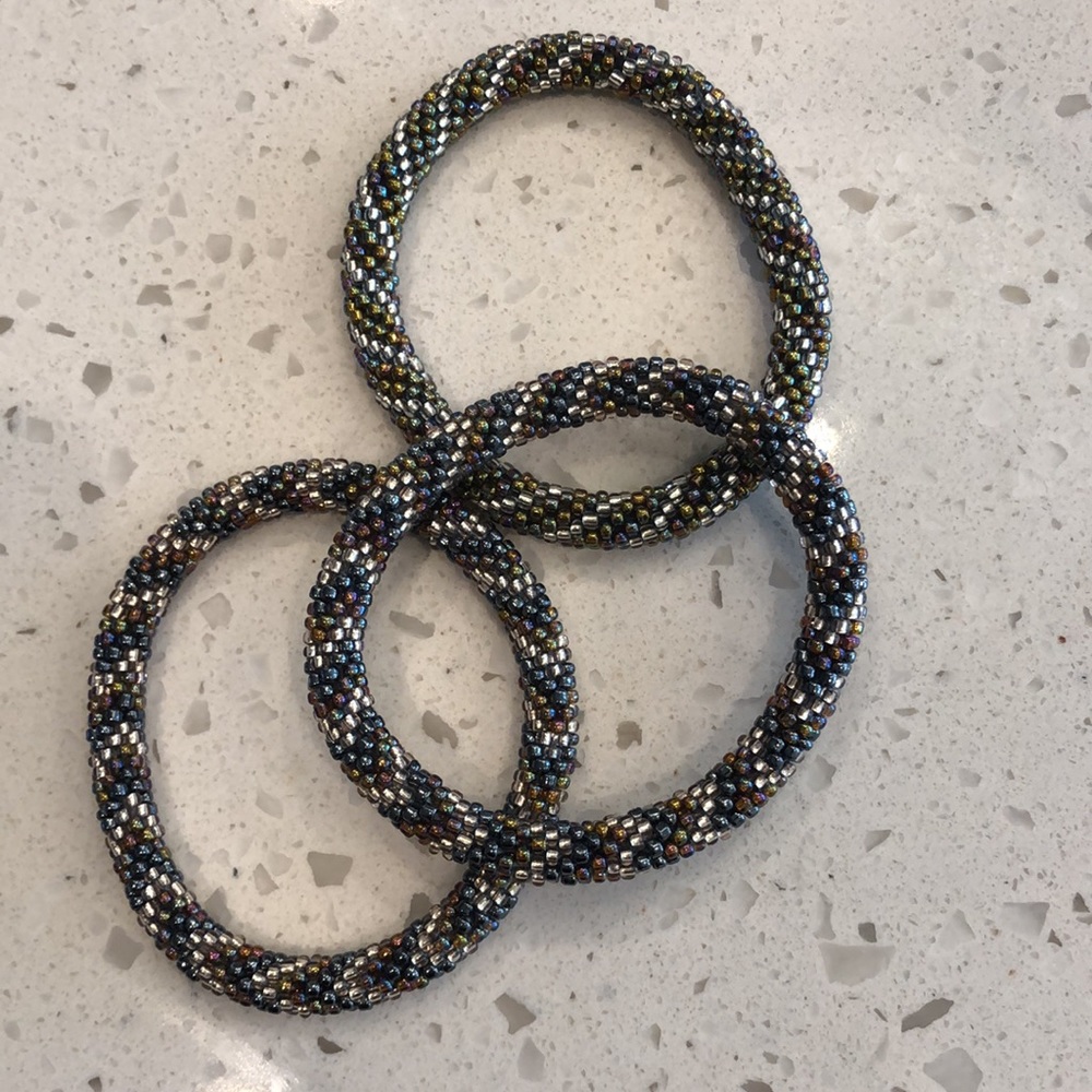 12 Beaded Stacking Bracelets - Picture 5 of 11